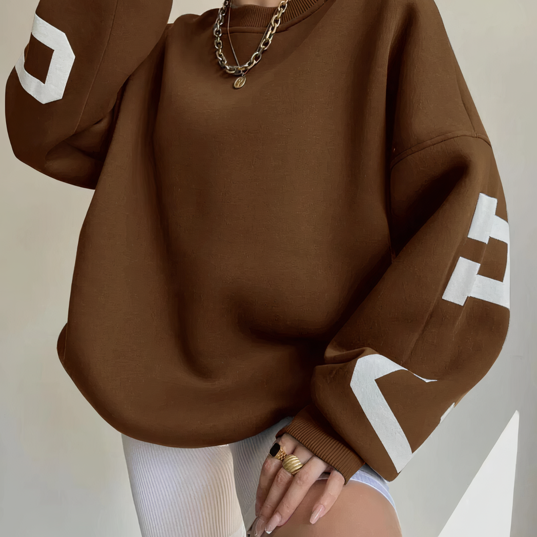 Damski klasyczny sweter oversize