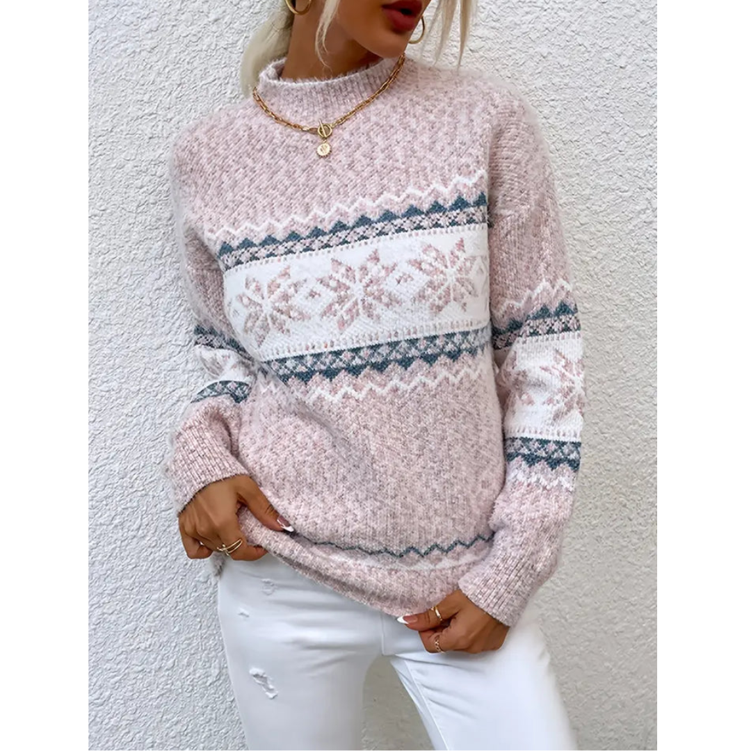 Damski sweter o prostym kroju