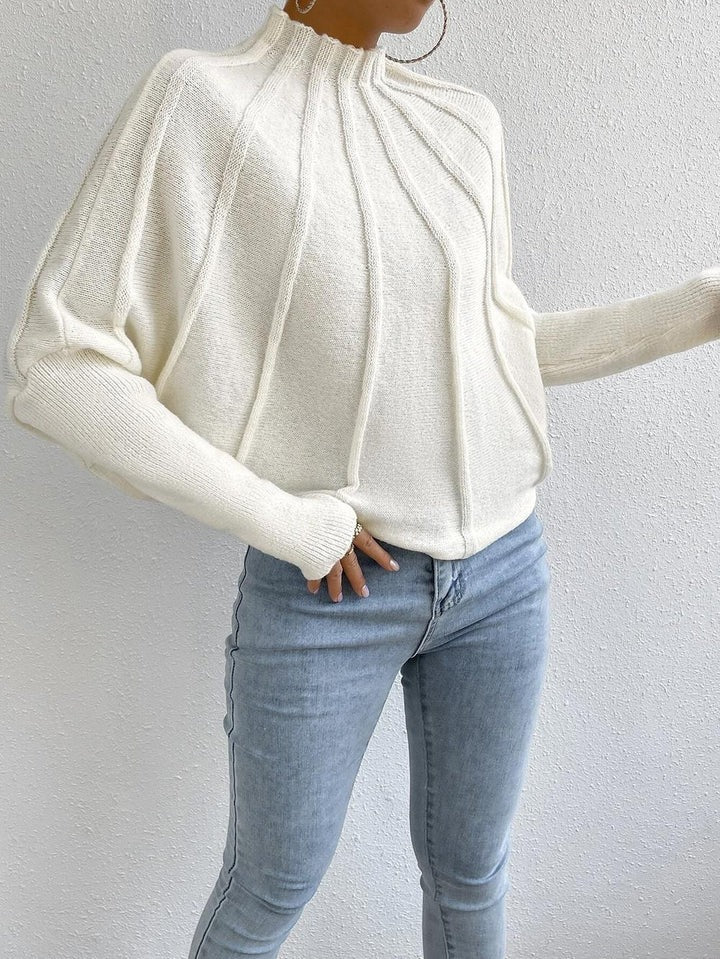 Damski sweter dzianinowy – luźny krój