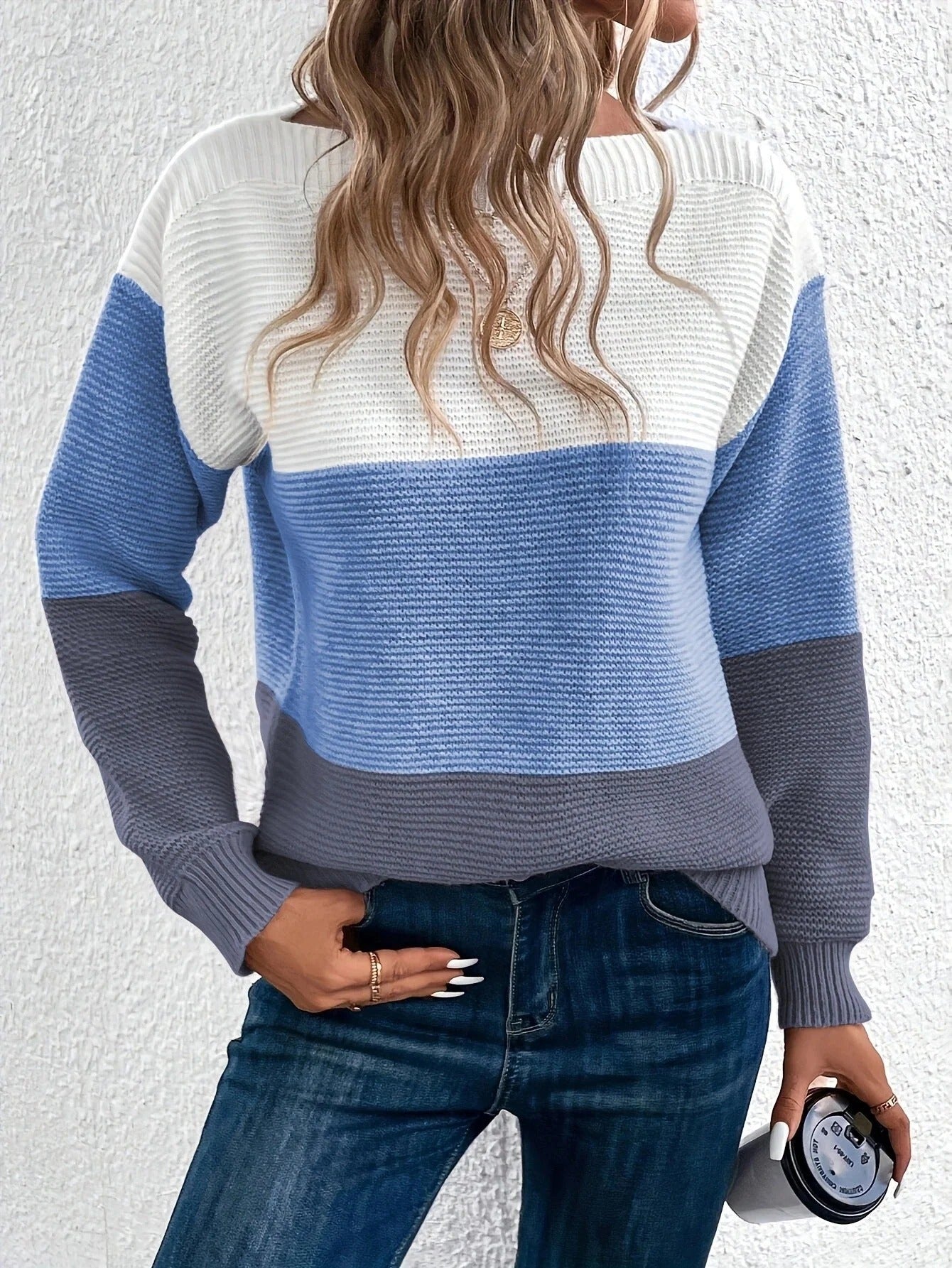 Damski sweter dzianinowy w trzech kolorach