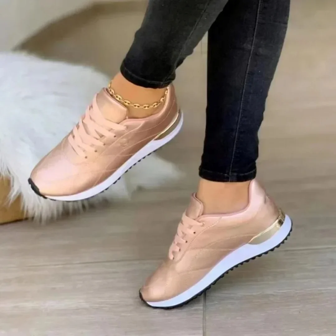 Damskie sneakersy z imitacji skóry