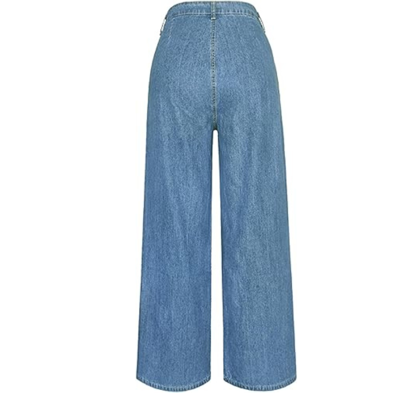 Damskie szerokie spodnie – casual - Szlenta