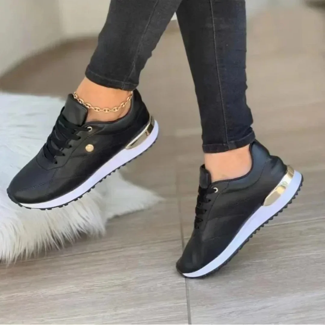 Damskie sneakersy z imitacji skóry