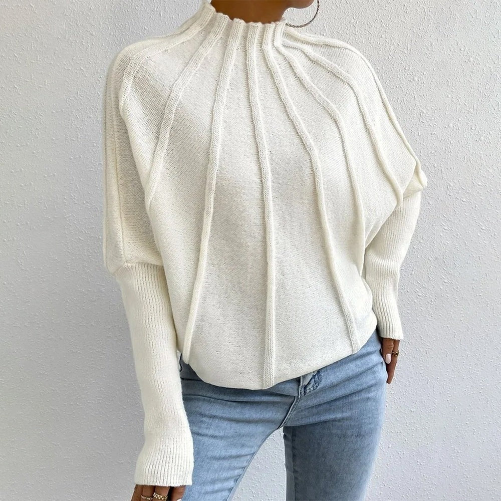 Damski sweter dzianinowy – luźny krój